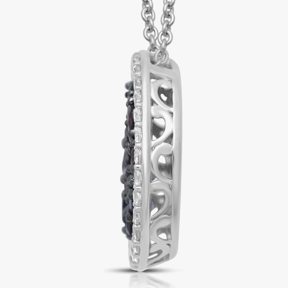 Multi-Gemstone Circle Pendant in .925 Sterling Silver $299 - Picture 3 of 8